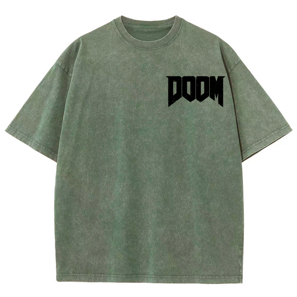 DOOM Unisex Fit Washed T-Shirt 2604007404