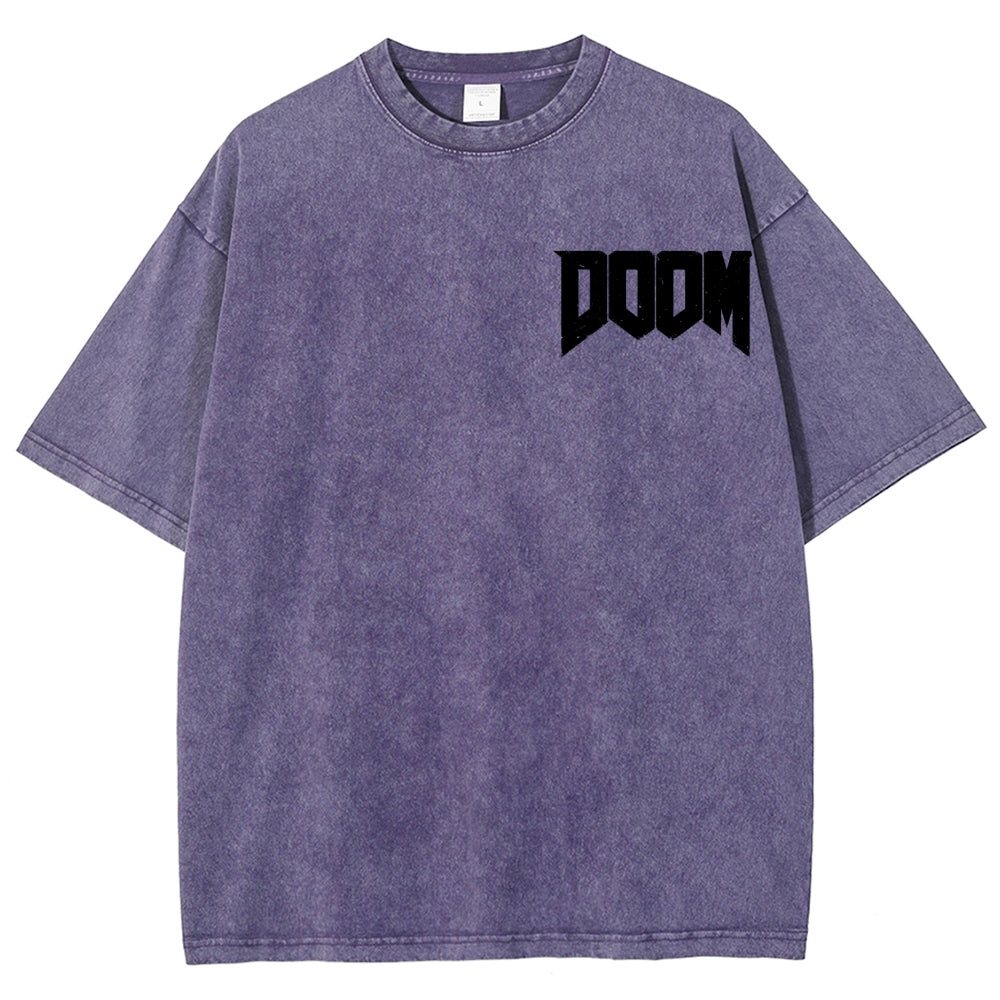 DOOM Unisex Fit Washed T-Shirt 2604007404