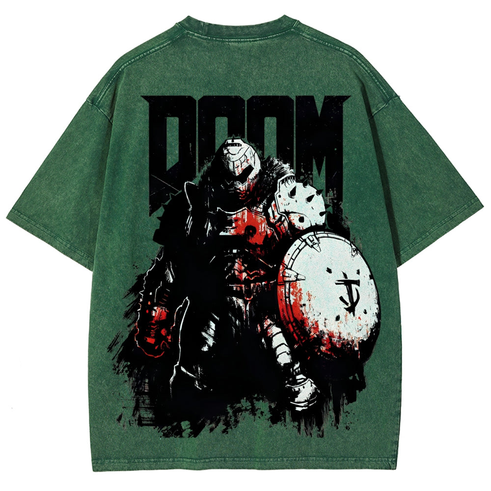DOOM Unisex Fit Washed T-Shirt 2604007404