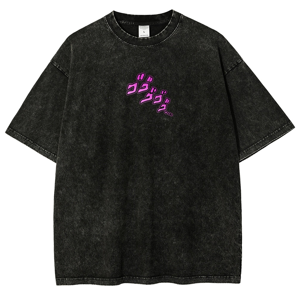 Jojo's Bizarre Adventure Unisex Fit Washed T-Shirt 2604008722