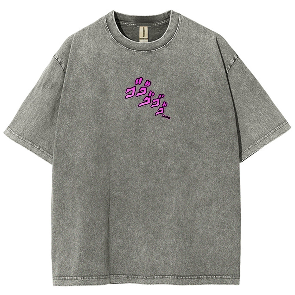 Jojo's Bizarre Adventure Unisex Fit Washed T-Shirt 2604008722