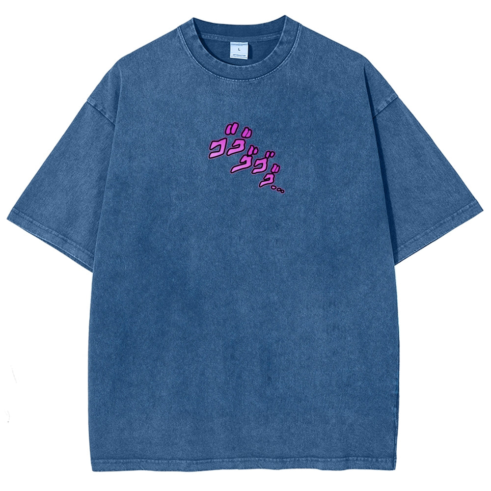 Jojo's Bizarre Adventure Unisex Fit Washed T-Shirt 2604008722