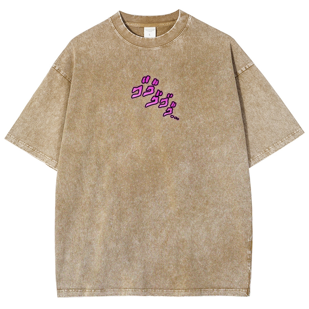 Jojo's Bizarre Adventure Unisex Fit Washed T-Shirt 2604008722