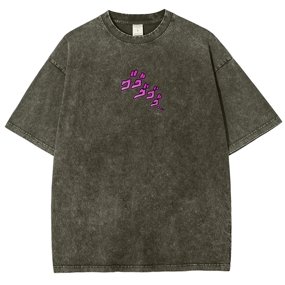 Jojo's Bizarre Adventure Unisex Fit Washed T-Shirt 2604008722