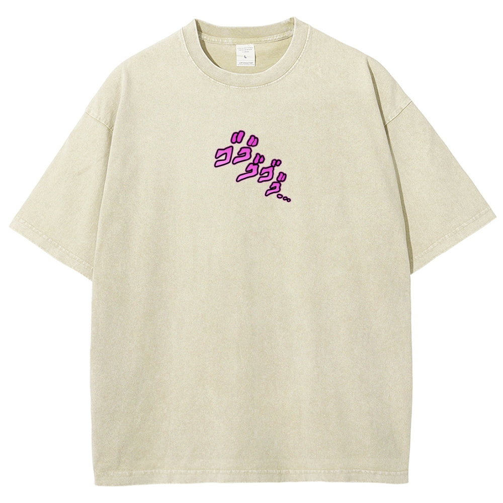 Jojo's Bizarre Adventure Unisex Fit Washed T-Shirt 2604008722