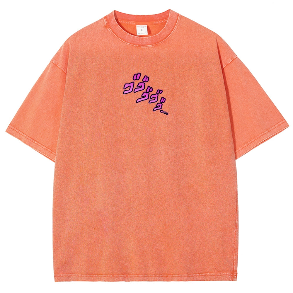 Jojo's Bizarre Adventure Unisex Fit Washed T-Shirt 2604008722