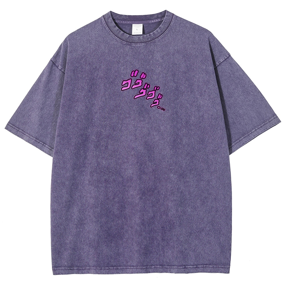 Jojo's Bizarre Adventure Unisex Fit Washed T-Shirt 2604008722
