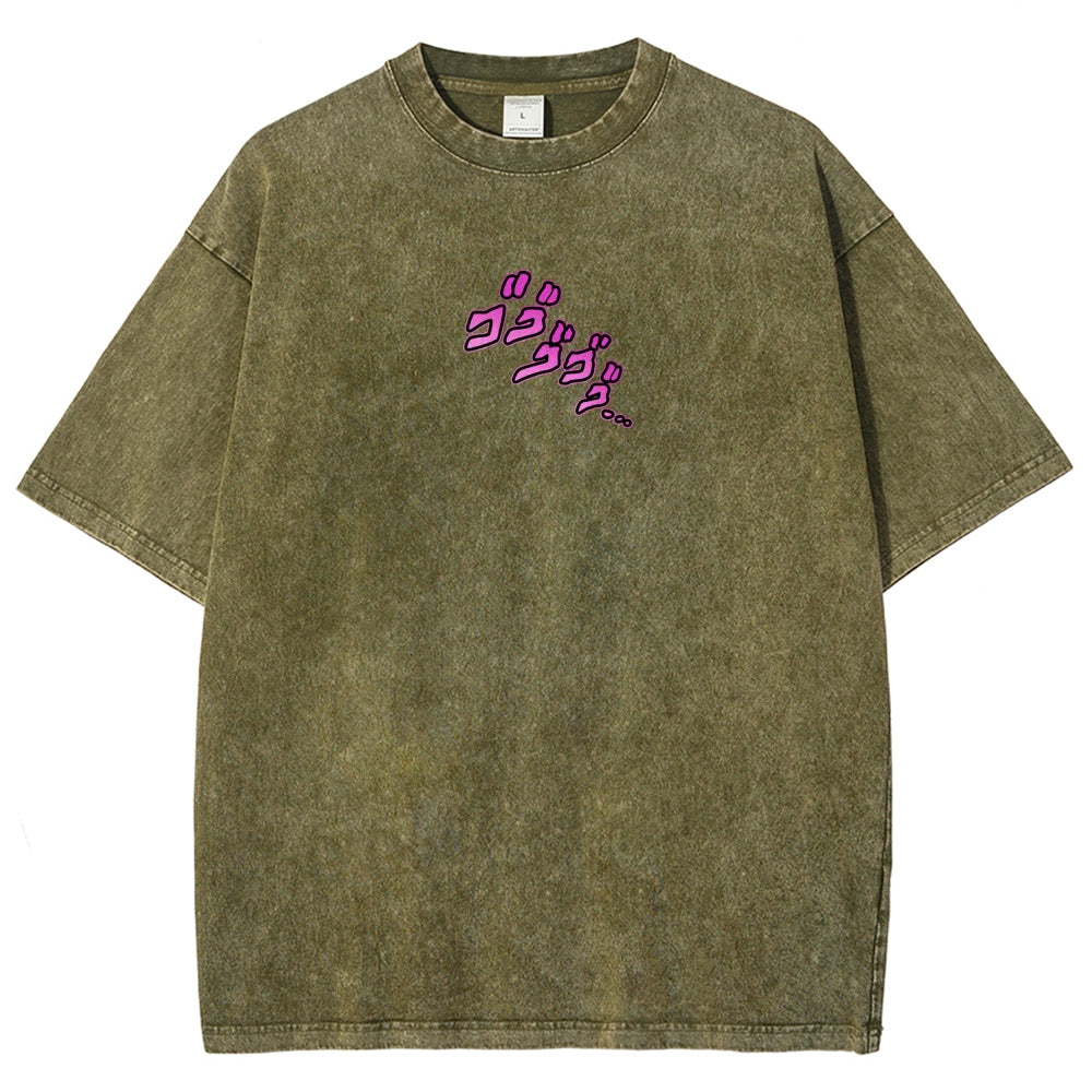 Jojo's Bizarre Adventure Unisex Fit Washed T-Shirt 2604008722