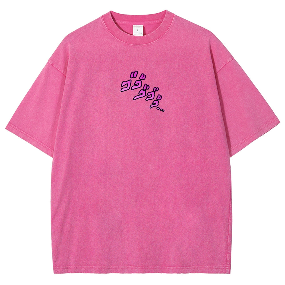 Jojo's Bizarre Adventure Unisex Fit Washed T-Shirt 2604008722