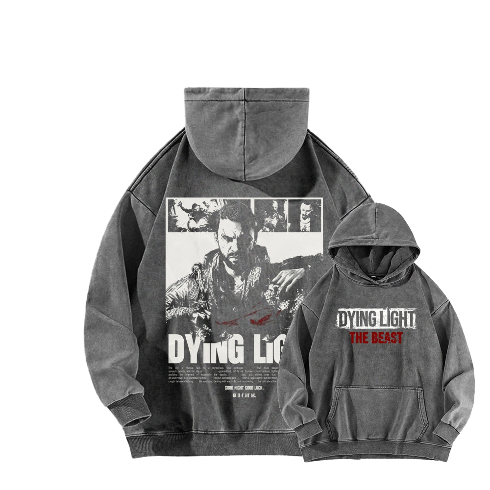 Dying Light Unisex Washed Hoodie 2604012594