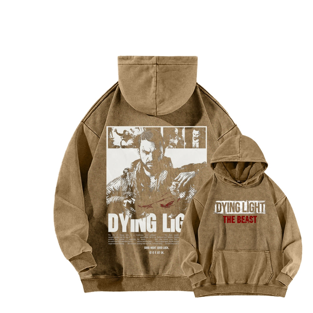 Dying Light Unisex Washed Hoodie 2604012594