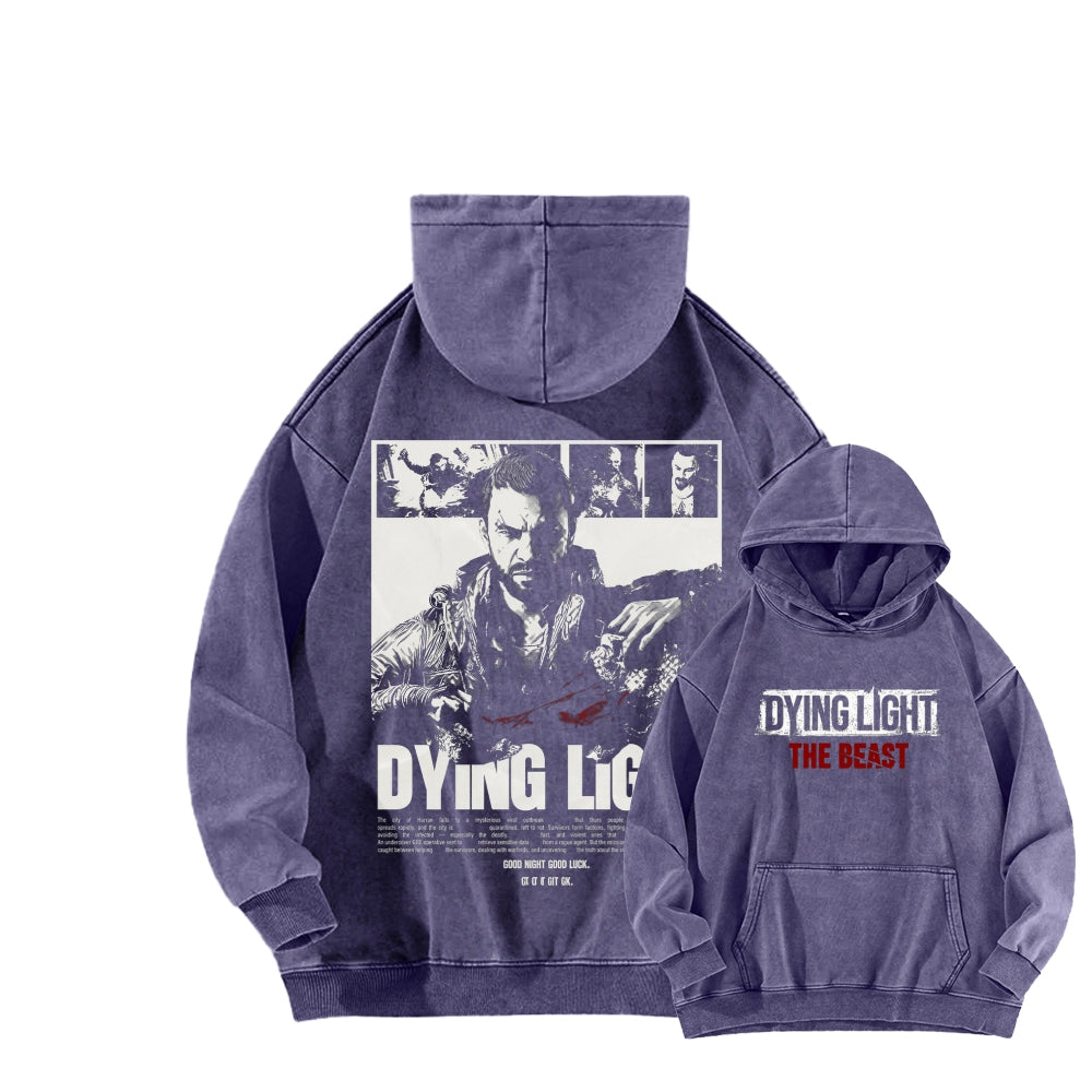 Dying Light Unisex Washed Hoodie 2604012594