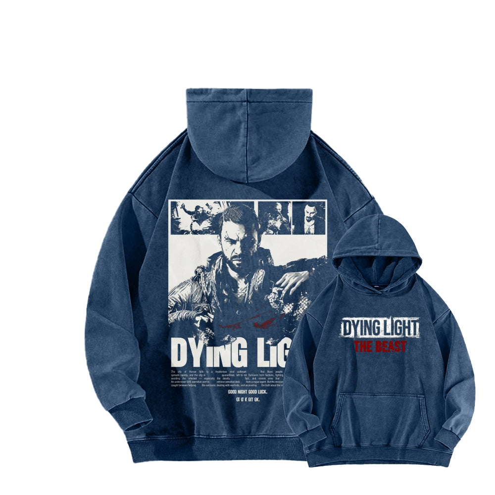 Dying Light Unisex Washed Hoodie 2604012594