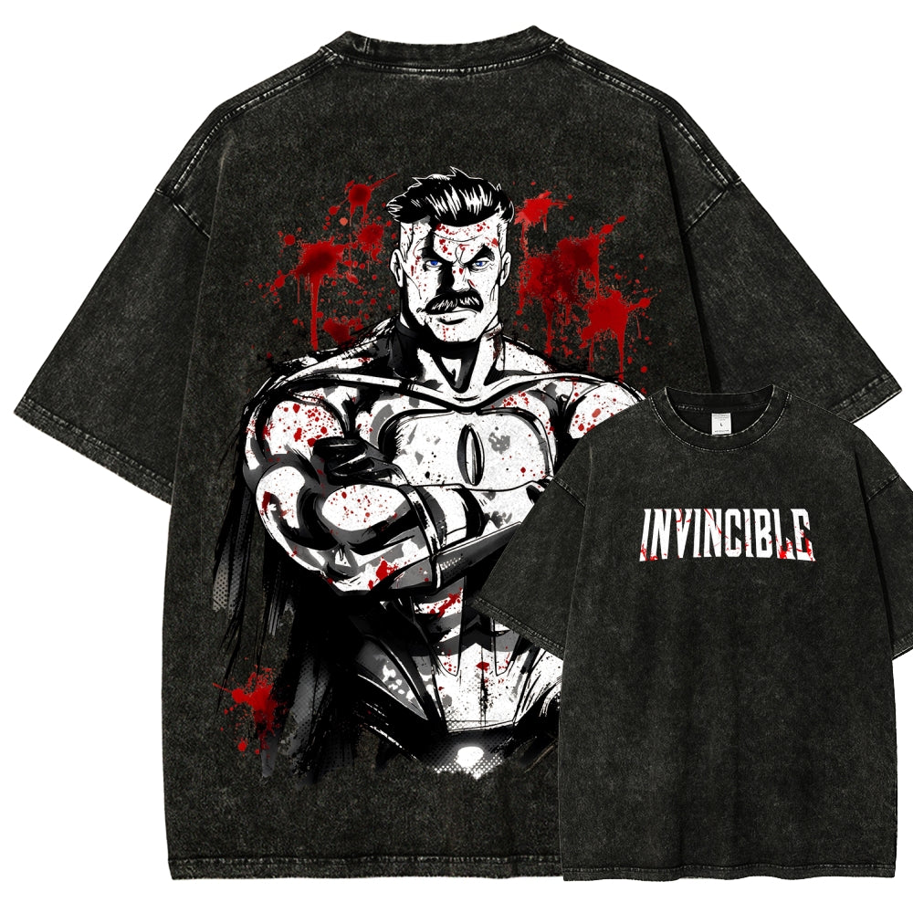 Invincible Unisex Fit Washed T-Shirt 2604013968