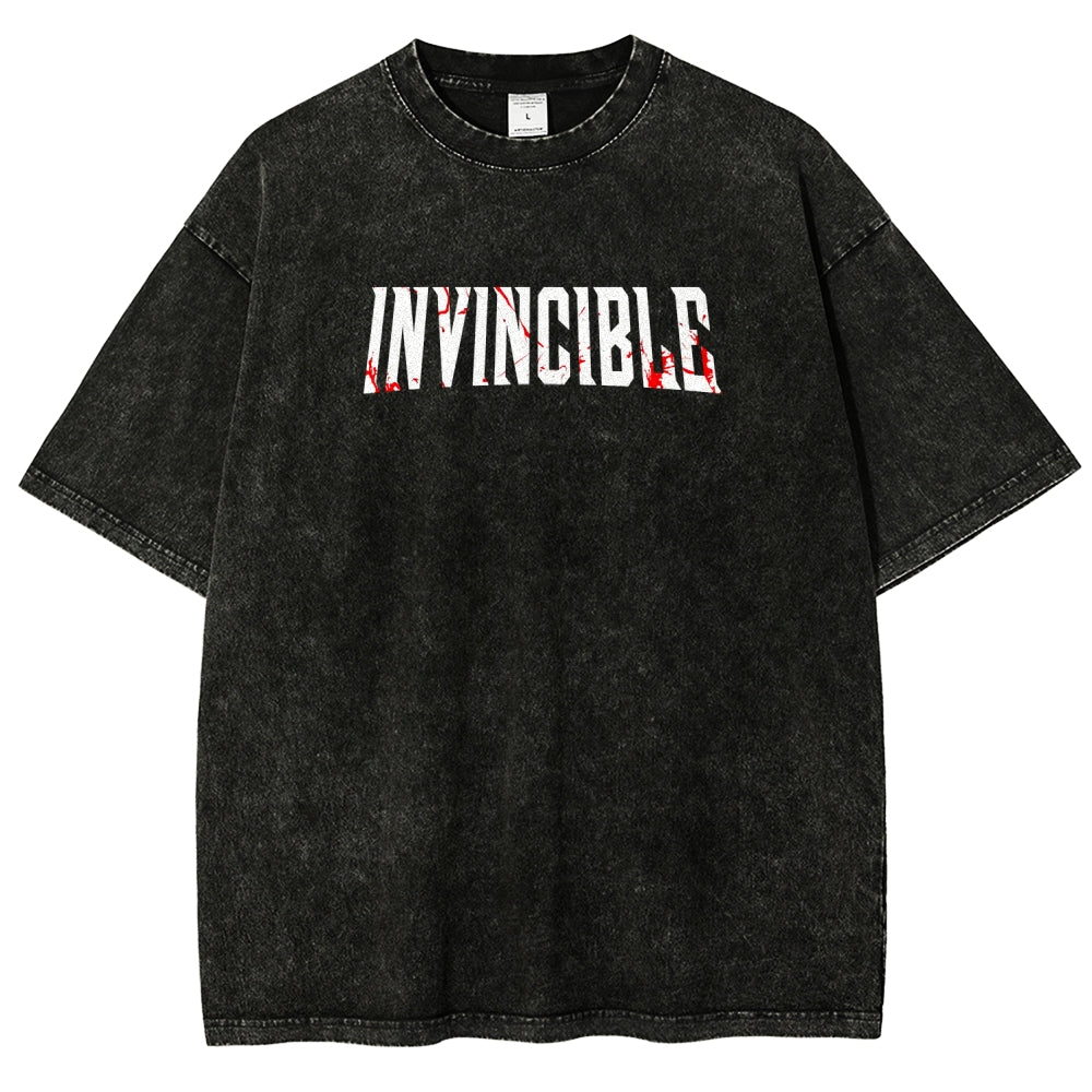 Invincible Unisex Fit Washed T-Shirt 2604013968