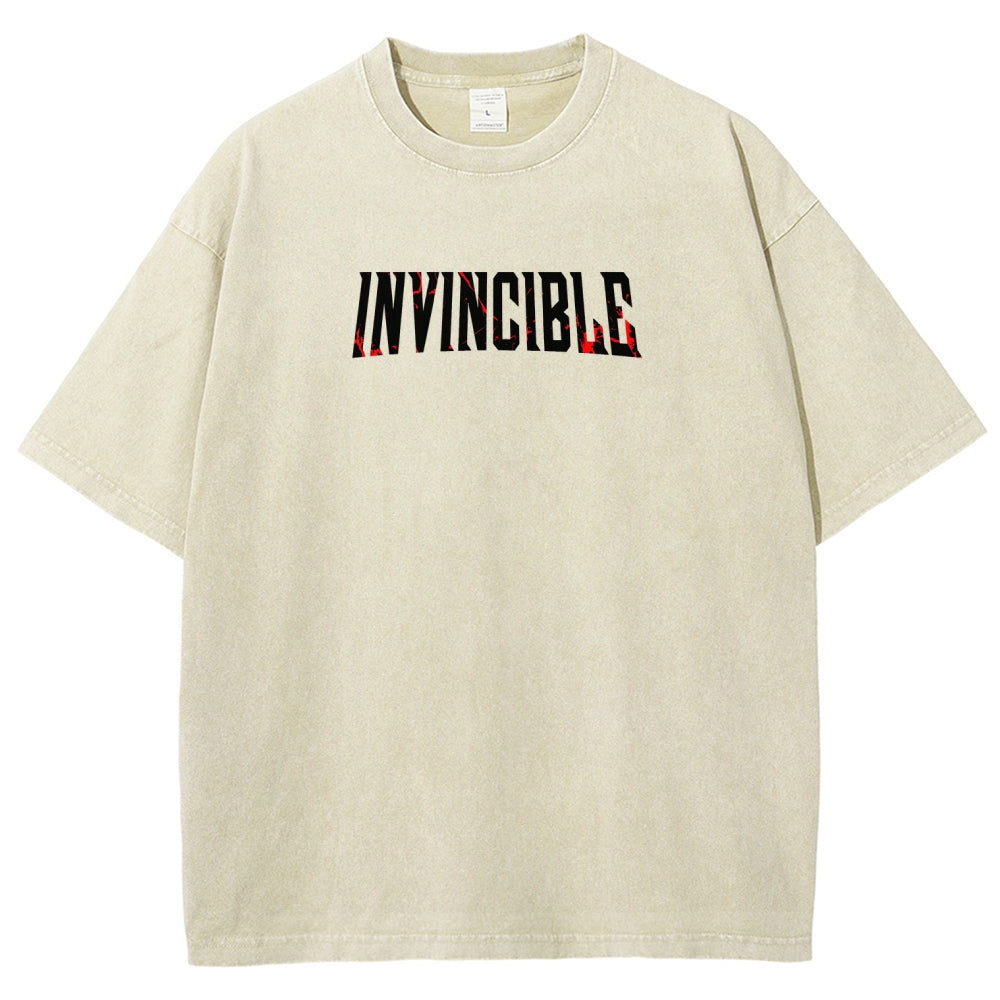 Invincible Unisex Fit Washed T-Shirt 2604013968