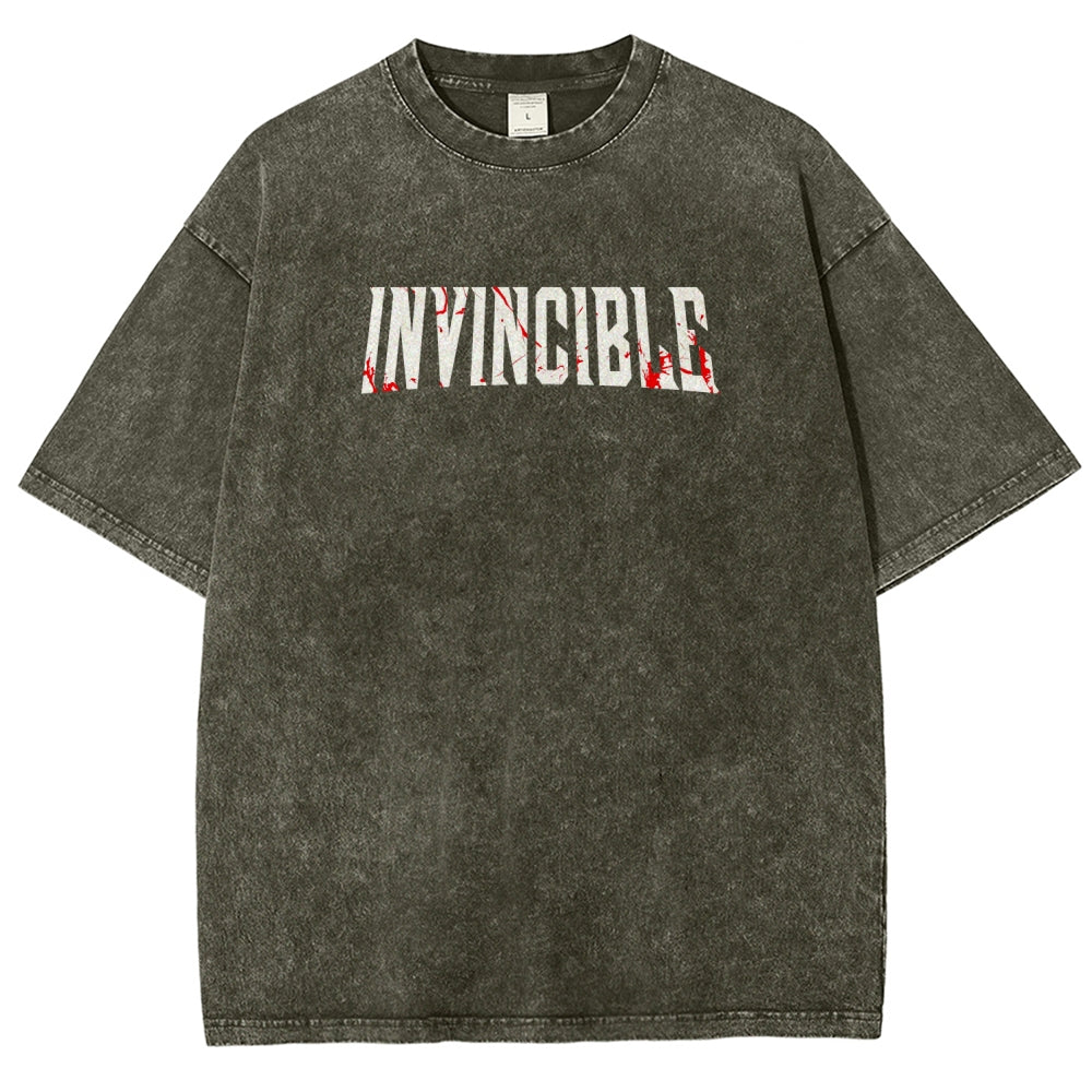 Invincible Unisex Fit Washed T-Shirt 2604013968