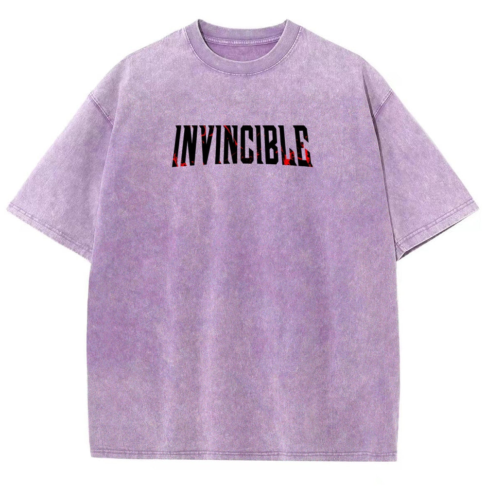 Invincible Unisex Fit Washed T-Shirt 2604013968