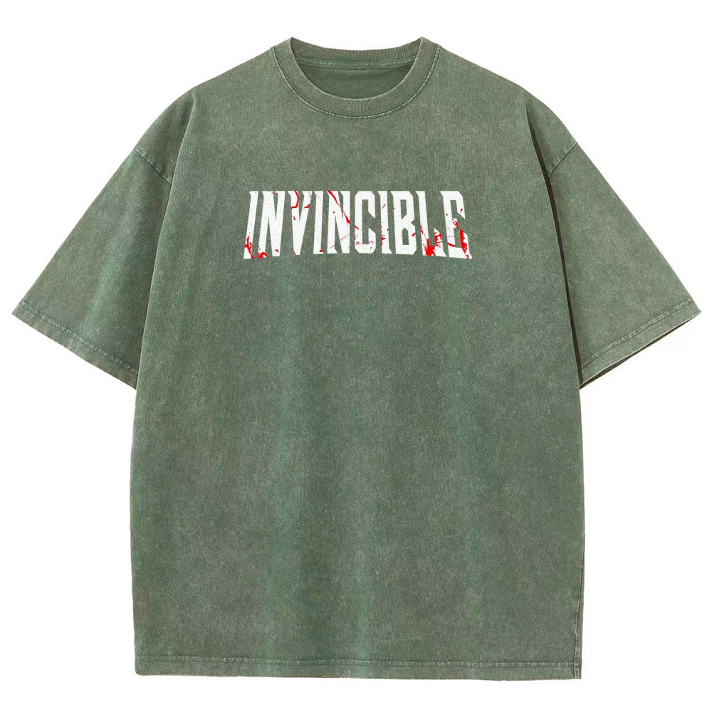 Invincible Unisex Fit Washed T-Shirt 2604013968