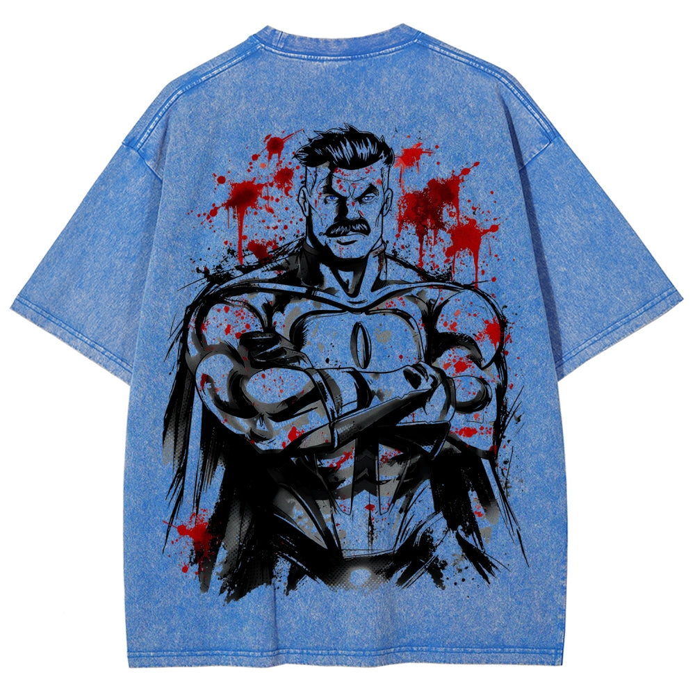 Invincible Unisex Fit Washed T-Shirt 2604013968