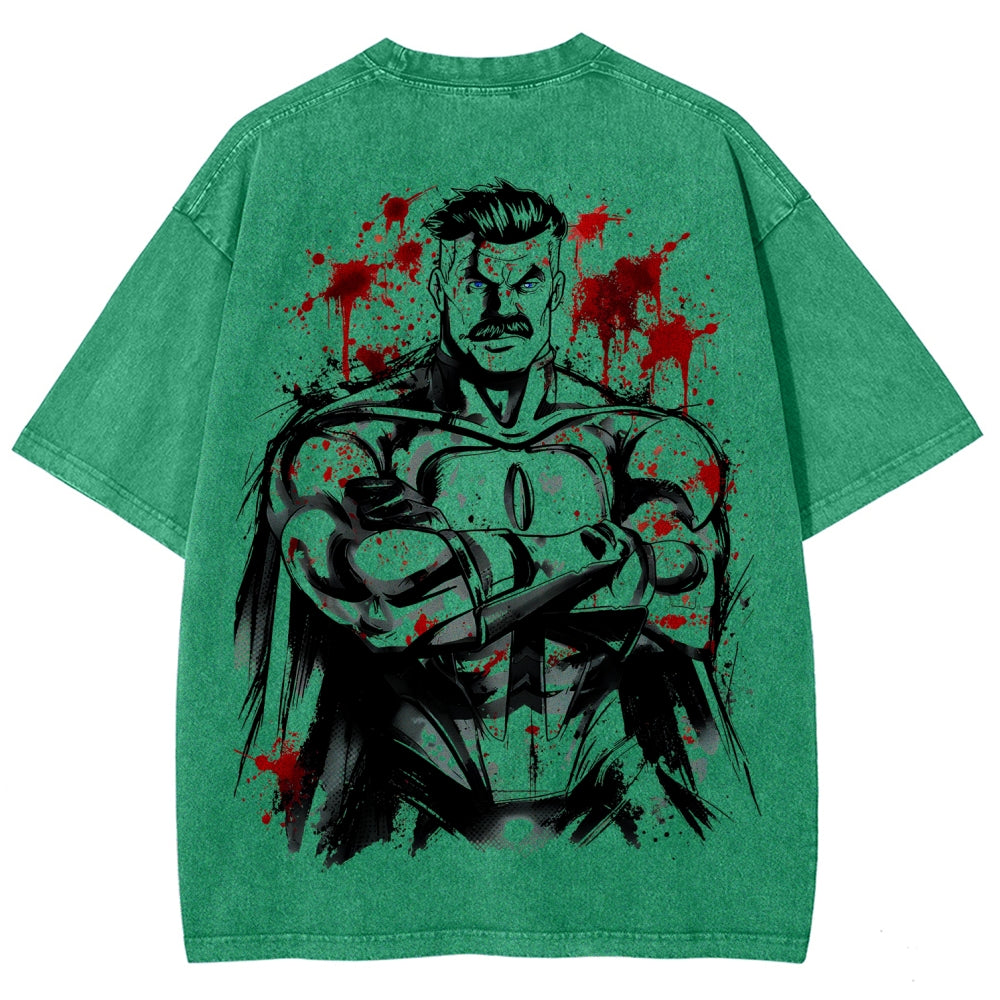 Invincible Unisex Fit Washed T-Shirt 2604013968