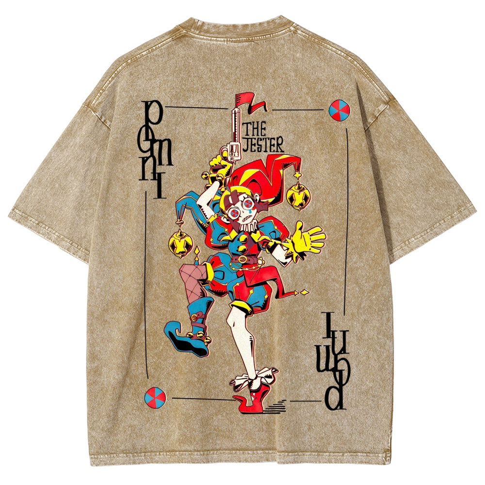 The Amazing Digital Circus Unisex Fit Washed T-Shirt 2604014232