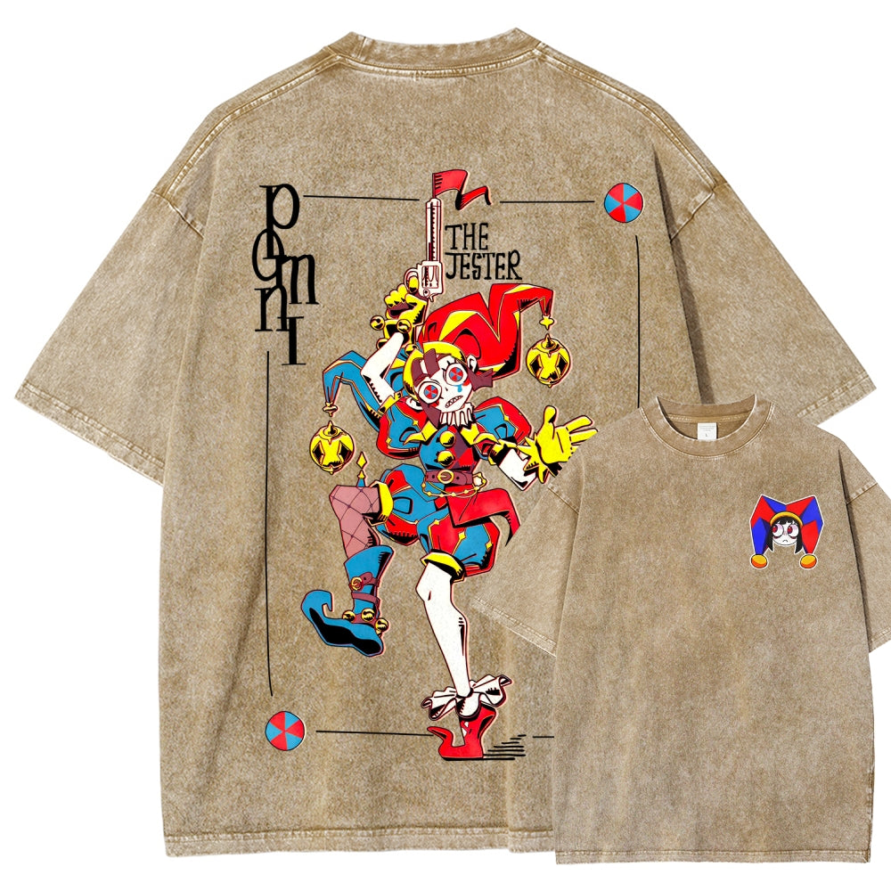 The Amazing Digital Circus Unisex Fit Washed T-Shirt 2604014232