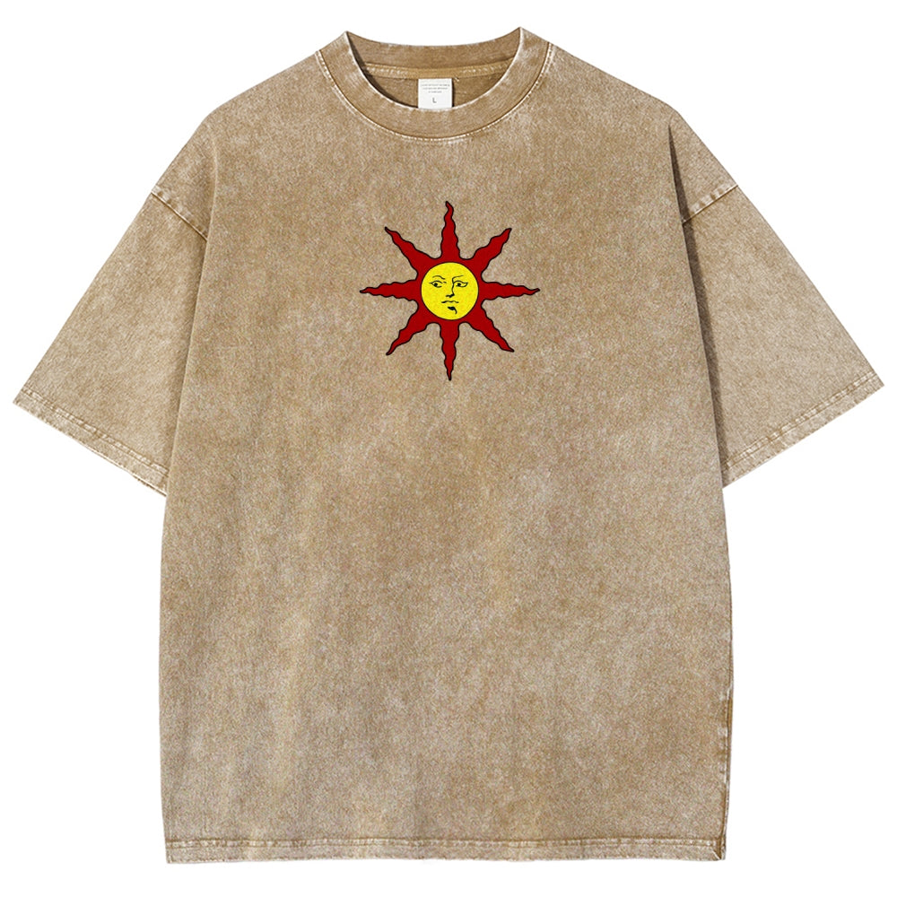 Dark Souls Unisex Fit Washed T-Shirt 2604014485