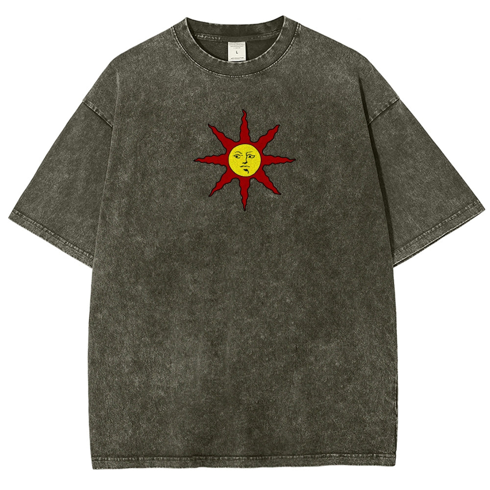 Dark Souls Unisex Fit Washed T-Shirt 2604014485