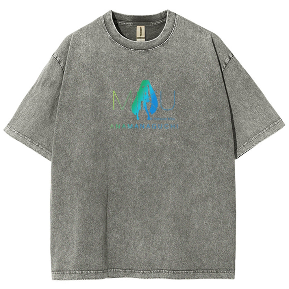 Hatsune Miku Unisex Fit Washed T-Shirt 2604014874