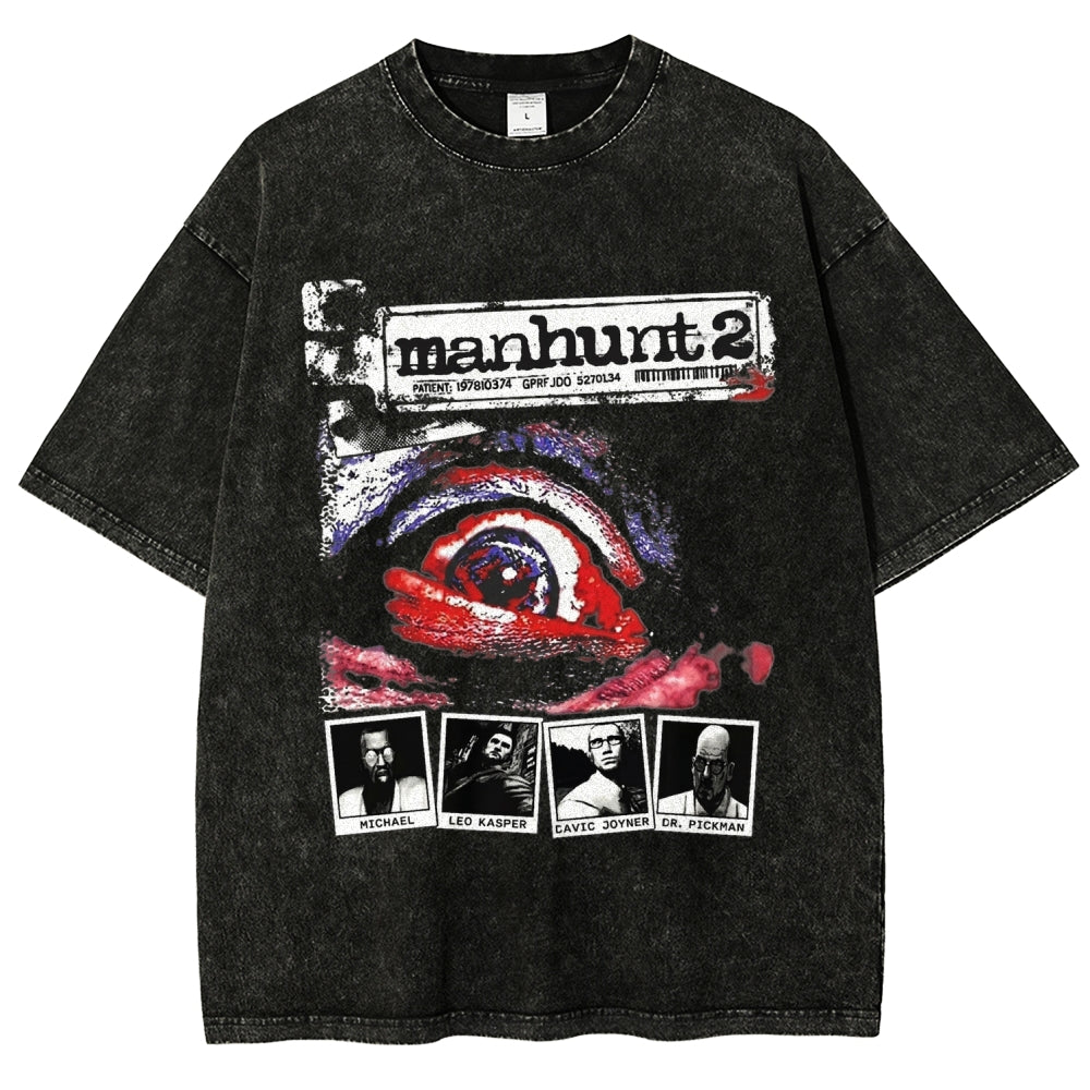 Manhunt Unisex Fit Washed T-Shirt 2604019243