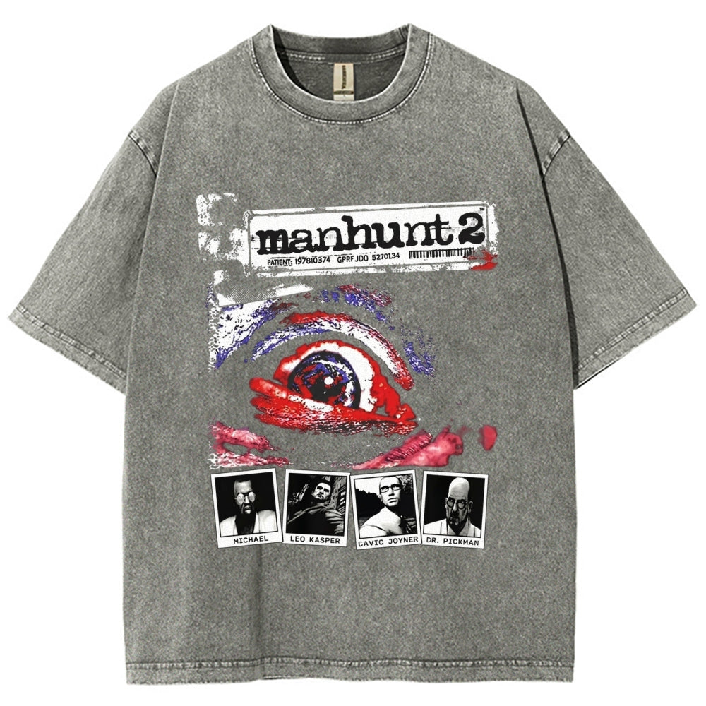 Manhunt Unisex Fit Washed T-Shirt 2604019243