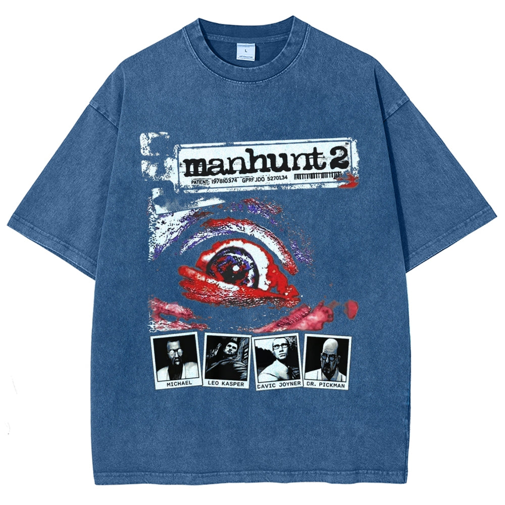 Manhunt Unisex Fit Washed T-Shirt 2604019243
