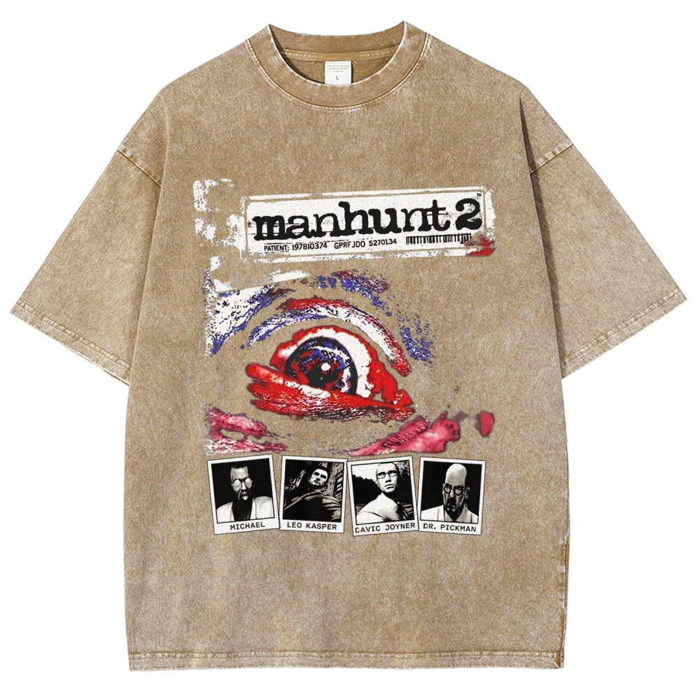 Manhunt Unisex Fit Washed T-Shirt 2604019243