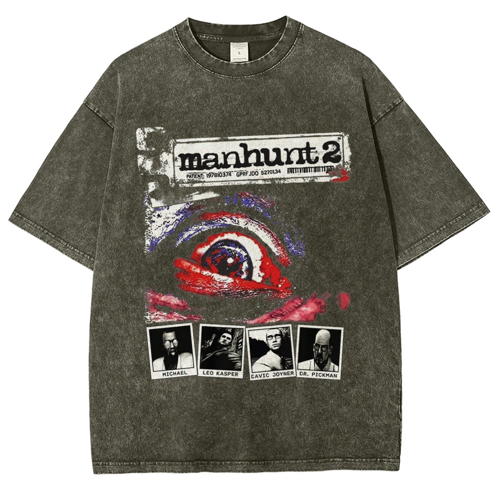 Manhunt Unisex Fit Washed T-Shirt 2604019243