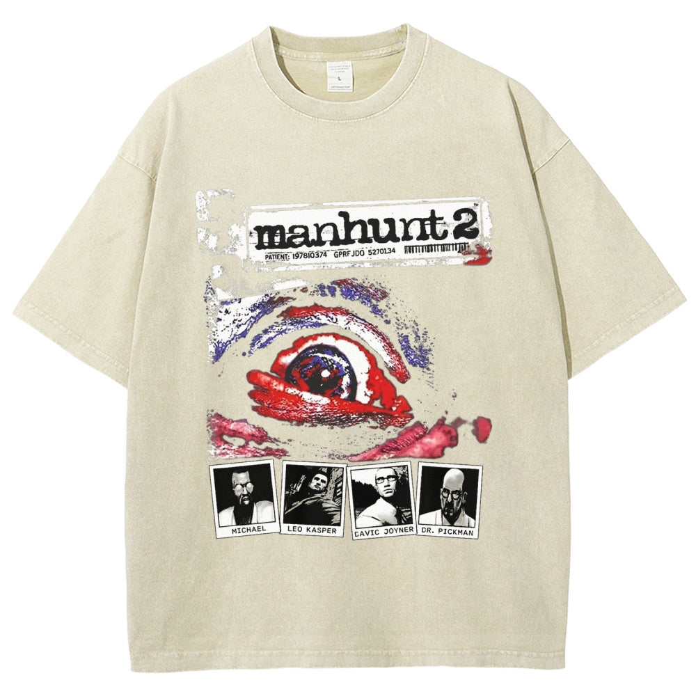 Manhunt Unisex Fit Washed T-Shirt 2604019243