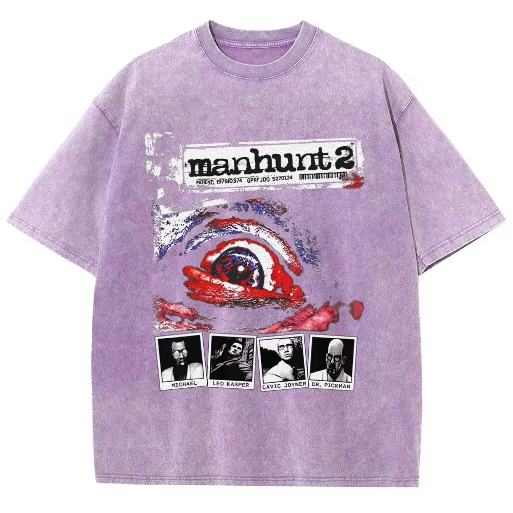Manhunt Unisex Fit Washed T-Shirt 2604019243