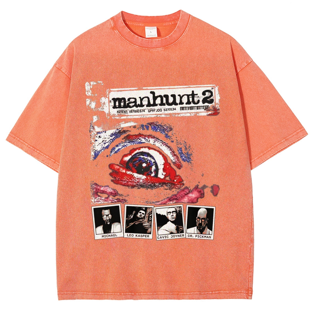 Manhunt Unisex Fit Washed T-Shirt 2604019243