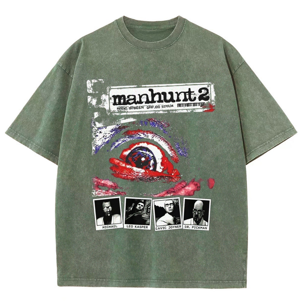 Manhunt Unisex Fit Washed T-Shirt 2604019243