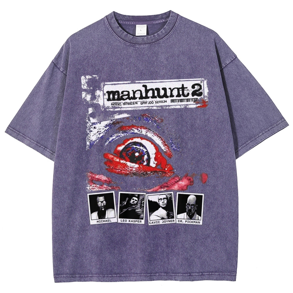 Manhunt Unisex Fit Washed T-Shirt 2604019243