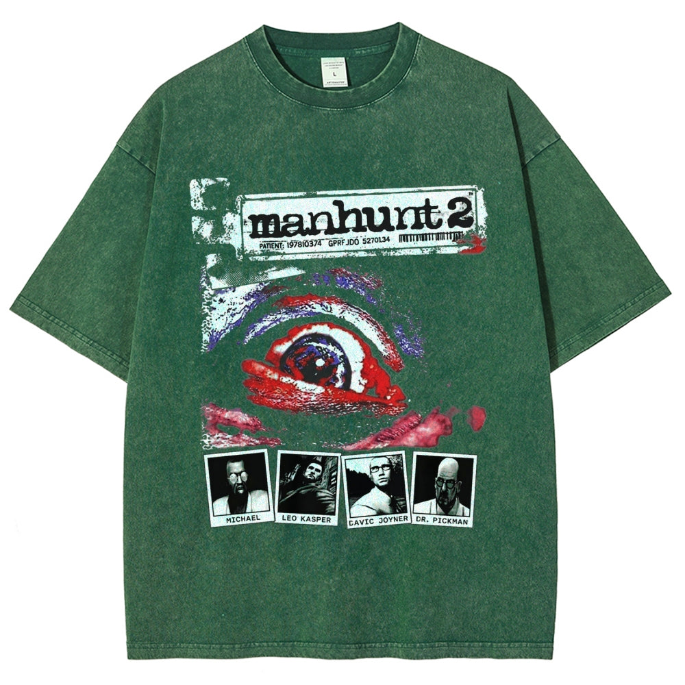 Manhunt Unisex Fit Washed T-Shirt 2604019243