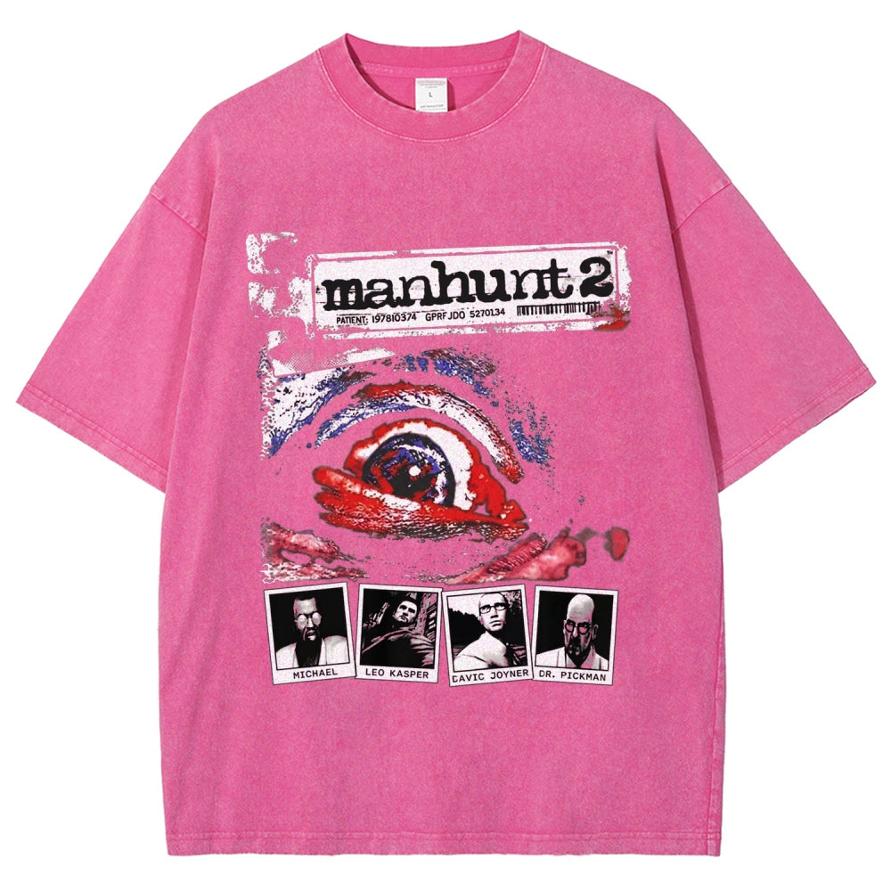 Manhunt Unisex Fit Washed T-Shirt 2604019243