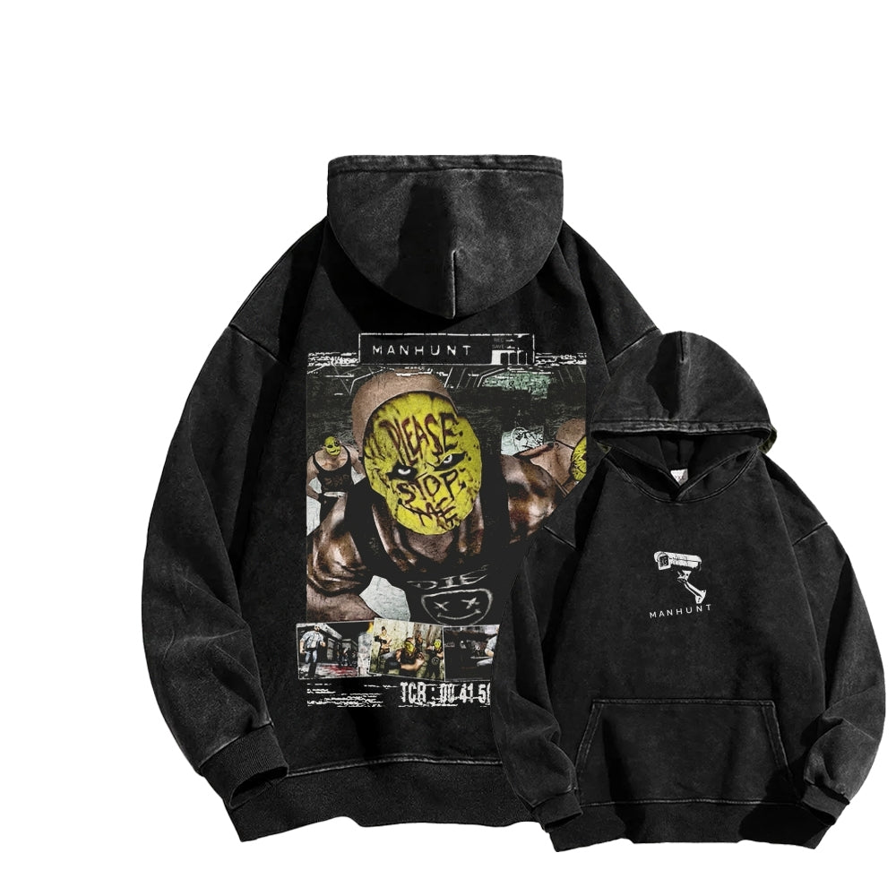 Manhunt Unisex Washed Hoodie 2604019248