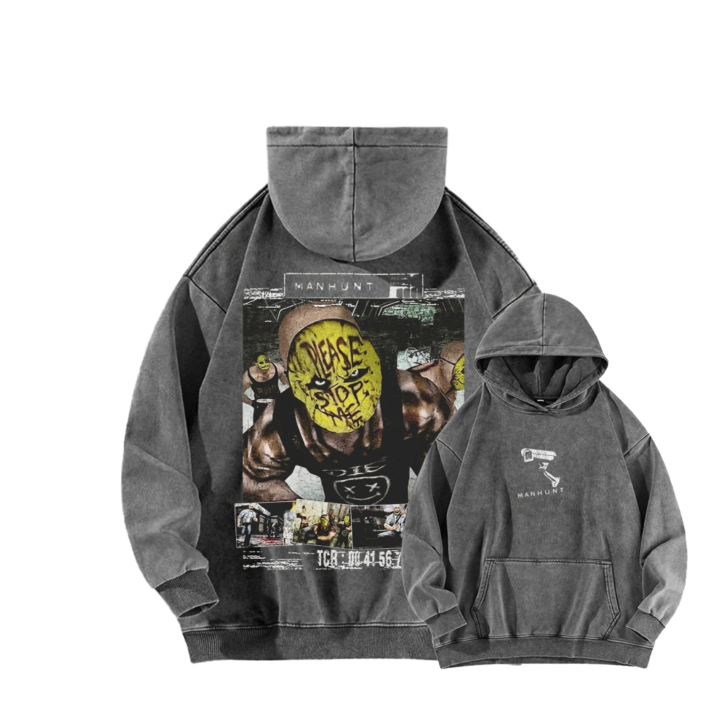 Manhunt Unisex Washed Hoodie 2604019248