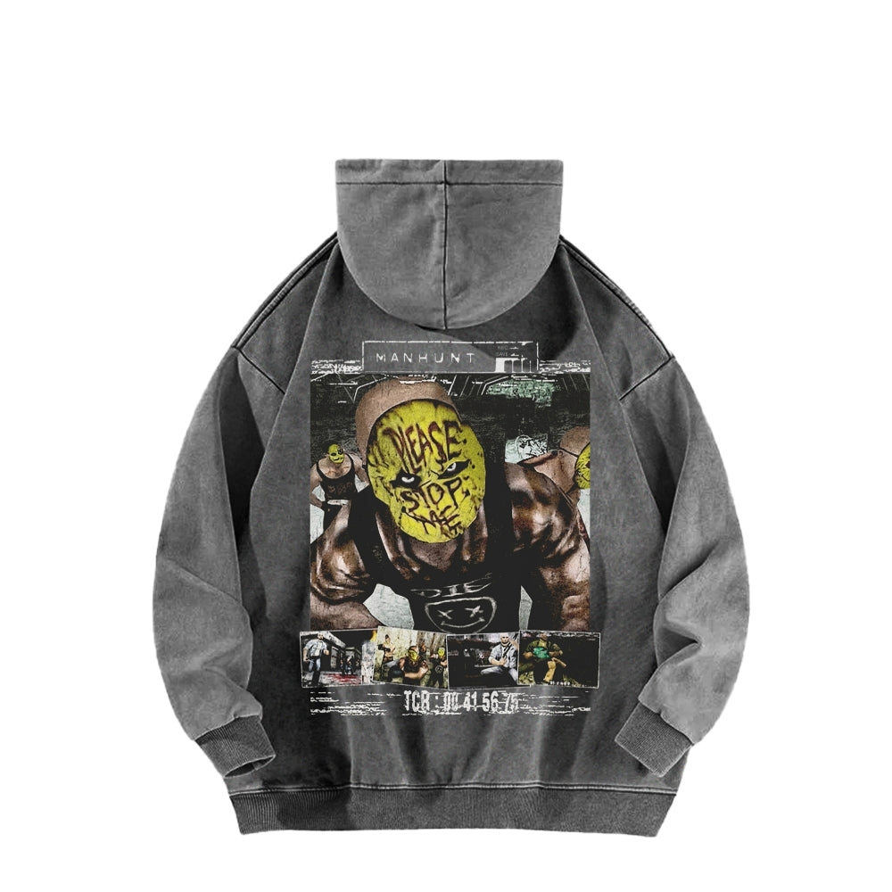 Manhunt Unisex Washed Hoodie 2604019248