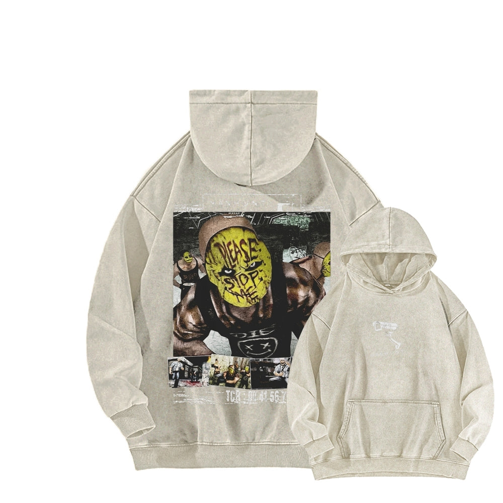 Manhunt Unisex Washed Hoodie 2604019248