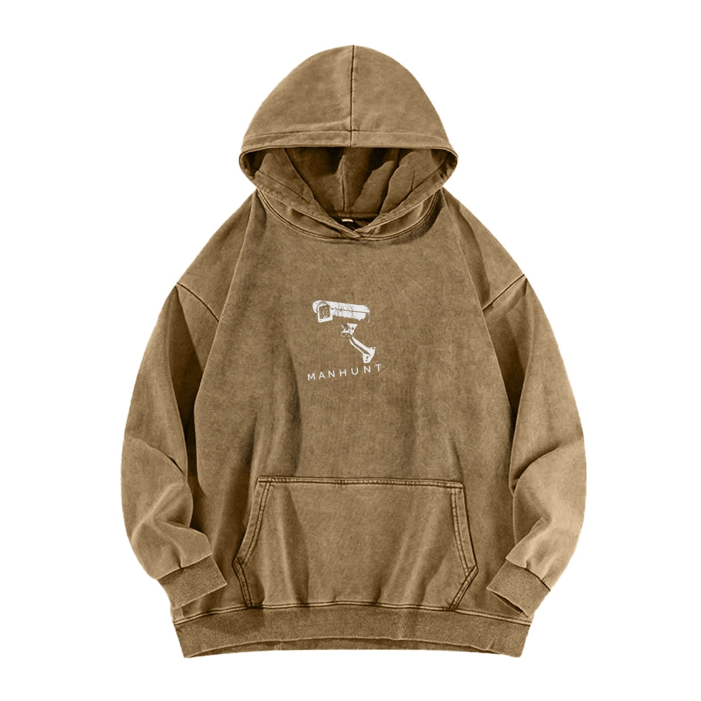 Manhunt Unisex Washed Hoodie 2604019248