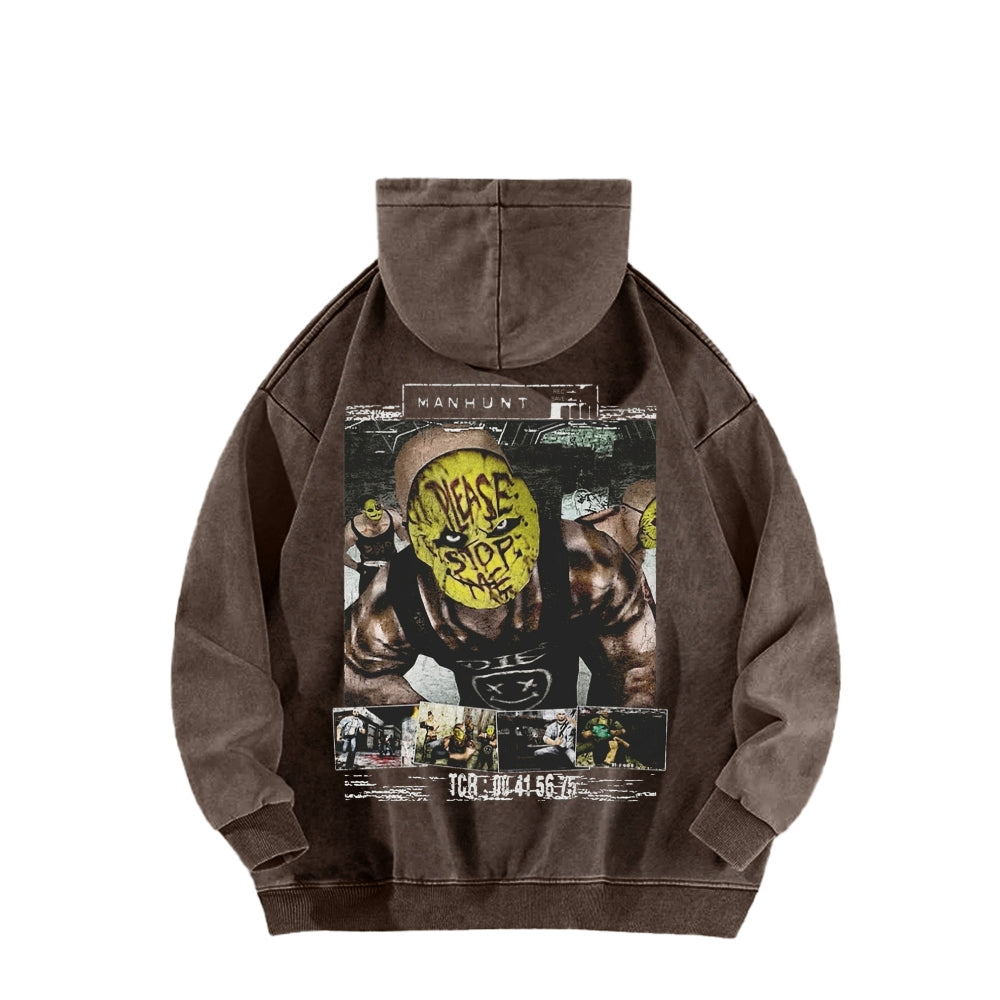 Manhunt Unisex Washed Hoodie 2604019248