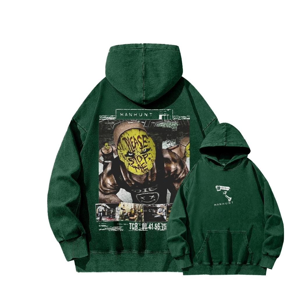 Manhunt Unisex Washed Hoodie 2604019248