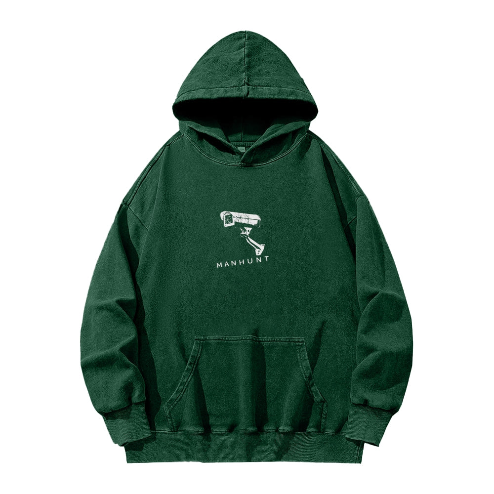 Manhunt Unisex Washed Hoodie 2604019248